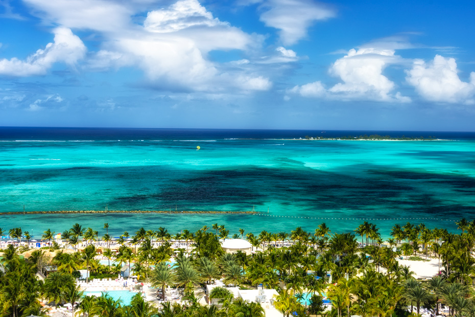 Caribbean Sea in Nassau, Bahamas